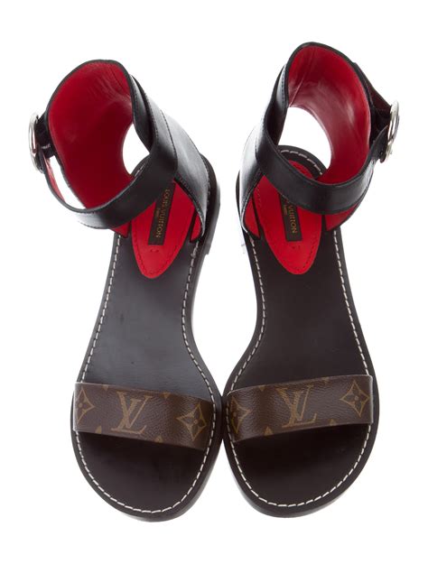 louis vuitton leather sandals.